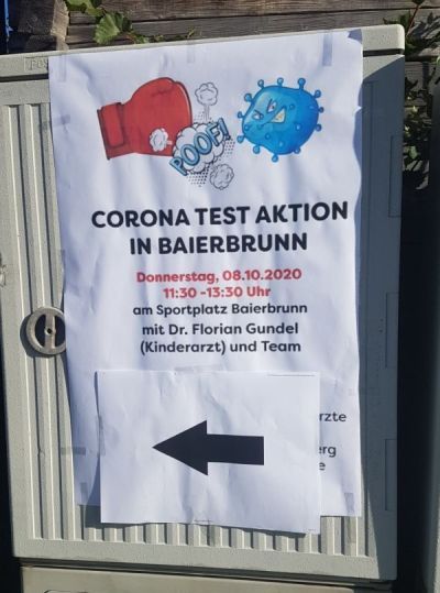 Testaktion Corona
                                              SUB Plakat